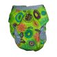 green kiwi flower diaper - back