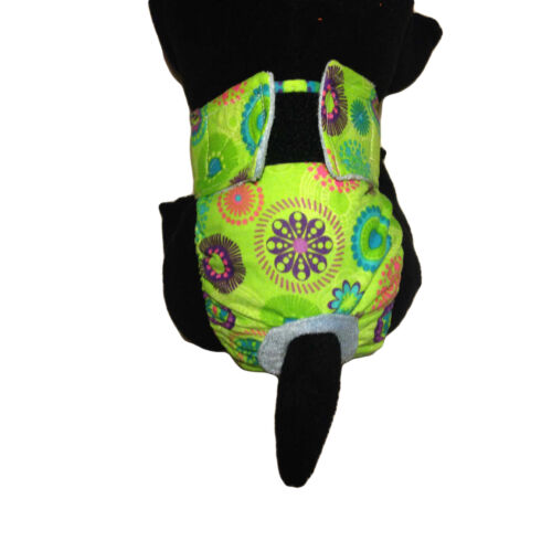 green kiwi flower diaper - model 2 green kiwi flower diaper - model 2