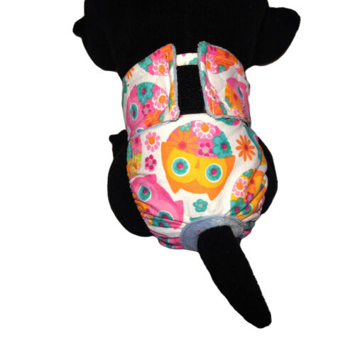 pink owl and flower diaper - model 2 pink owl and flower diaper - model 2