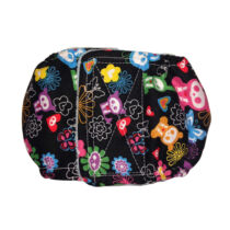 Skeleton Figures on Black  Dog Belly Band