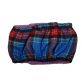 blue plaid belly band - back
