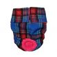 blue plaid diaper