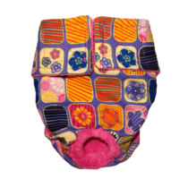 Flower Window on Purple Premium Waterproof Dog Diaper