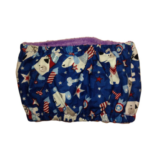 patriotic doggie with glitter belly band - back patriotic doggie with glitter belly band - back