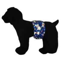 patriotic doggie with glitter belly band – model 1