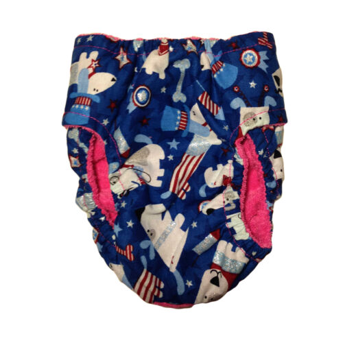 patriotic doggie with glitter diaper - back patriotic doggie with glitter diaper - back