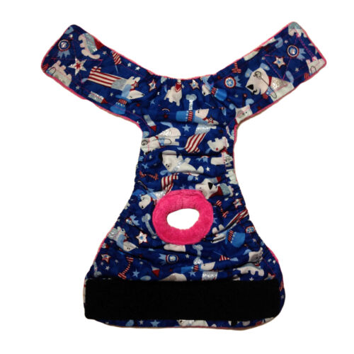 patriotic doggie with glitter diaper - full patriotic doggie with glitter diaper - full