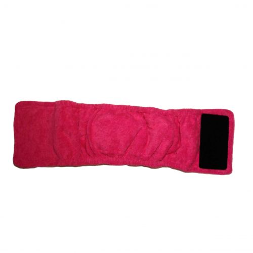 pink backing belly band