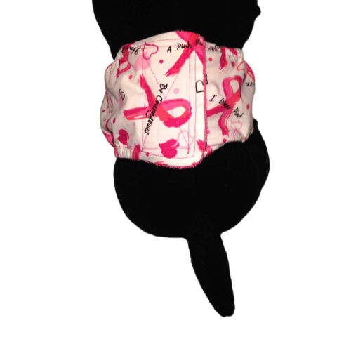 pink ribbon belly band - model 2 pink ribbon belly band - model 2