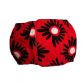 red and black flower belly band