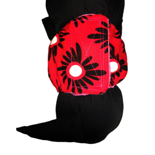 red and black flower belly band - model 2 red and black flower belly band - model 2