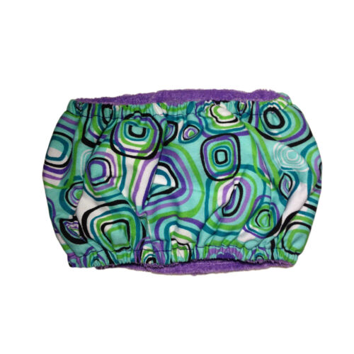 swirly square belly band - back swirly square belly band - back