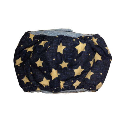 white stars on navy blue belly band - back white stars on navy blue belly band - back