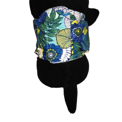 blue flower blossom belly band - model 2 blue flower blossom belly band - model 2