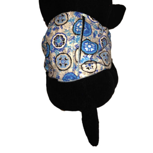 blue ocean flower belly band - model 2 blue ocean flower belly band - model 2