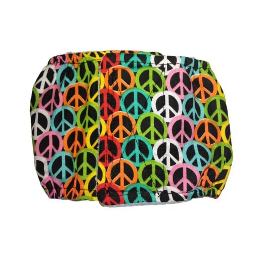 colorful peace belly band