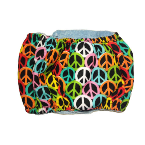 colorful peace belly band - back colorful peace belly band - back