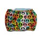 colorful peace belly band - back
