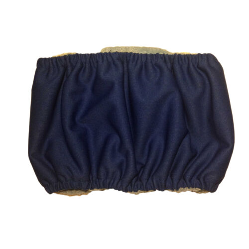dark blue PUL belly band - back dark blue PUL belly band - back
