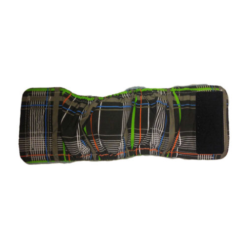 gray plaid belly band - full gray plaid belly band - full
