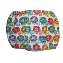 Happy Lions on White  Dog Belly Band