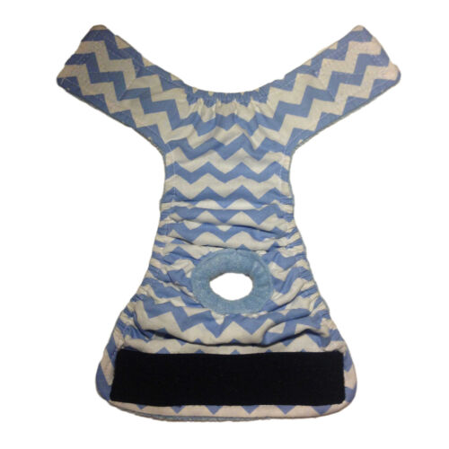 light blue chevron on white diaper - full light blue chevron on white diaper - full