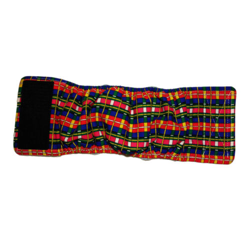 mosaic check plaid belly band - full mosaic check plaid belly band - full