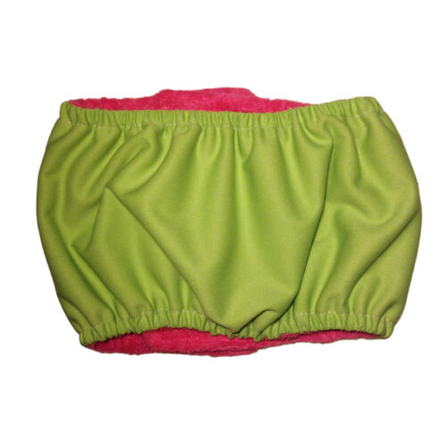neon green PUL belly band - back neon green PUL belly band - back