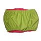 neon green PUL belly band - back
