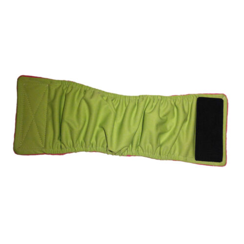 neon green PUL belly band - full neon green PUL belly band - full
