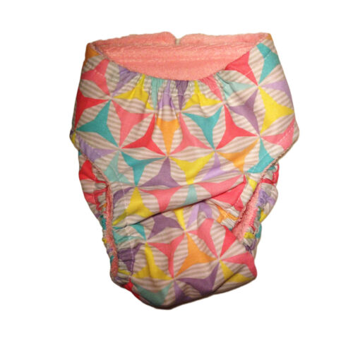 pastel pinwheel diaper - back pastel pinwheel diaper - back