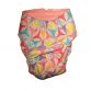 pastel pinwheel diaper - back