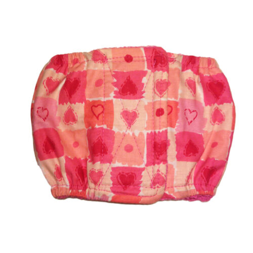 pink heart tiles belly band