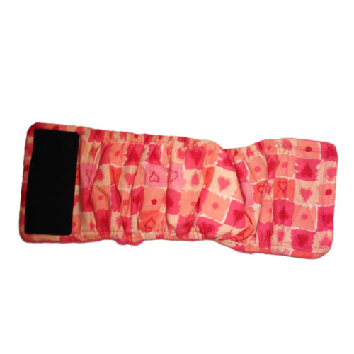 pink heart tiles belly band - full pink heart tiles belly band - full