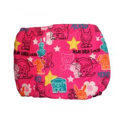 Pink Skeleton Figures Made with Love Washable Dog Belly Band Male Wrap