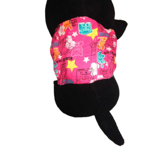 pink skelanimals made with love belly band - model 2 pink skelanimals made with love belly band - model 2