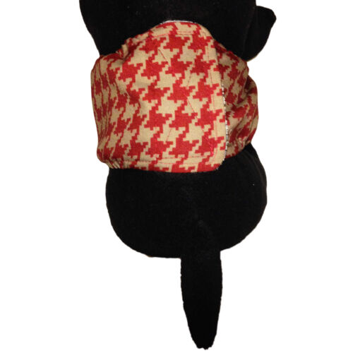 red hounstooth belly band - model 2 red hounstooth belly band - model 2