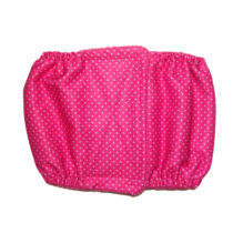 White Polka Dot on Pink    Dog Belly Band Male Wrap