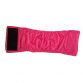 white polka dot on pink PUL belly band - full