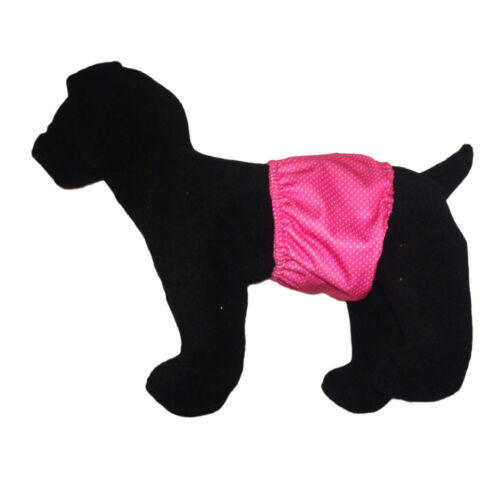 white polka dot on pink PUL belly band - model 1 white polka dot on pink PUL belly band - model 1