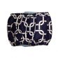 white square chains on navy blue belly band - back