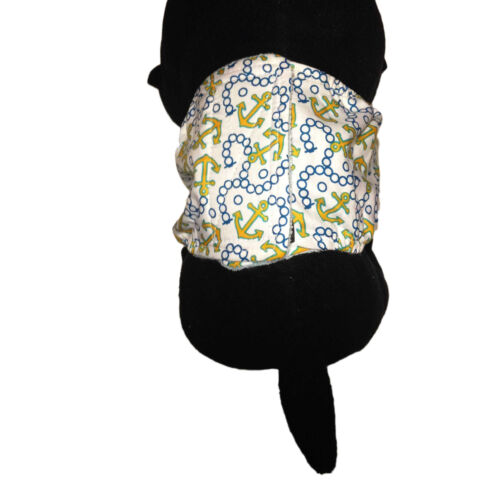 yellow anchor on white belly band - model 2 yellow anchor on white belly band - model 2