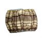 brown plaid belly band - back