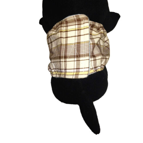 brown plaid belly band - model 2 brown plaid belly band - model 2