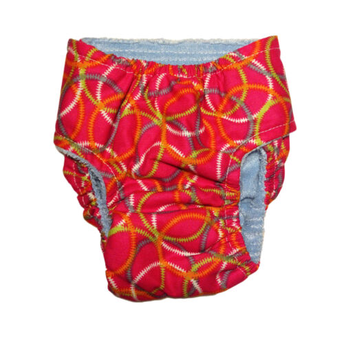 circles on pink - back circles on pink - back