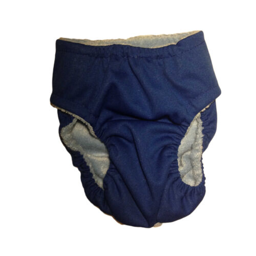 dark blue pul diaper - back dark blue pul diaper - back