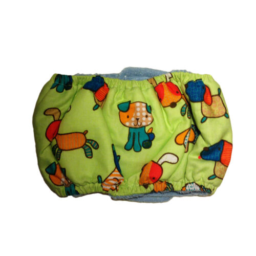 funky dog on green belly band - back funky dog on green belly band - back