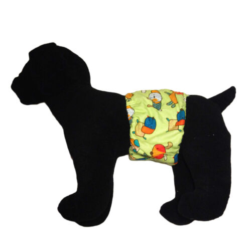 funky dog on green belly band - model 1 funky dog on green belly band - model 1