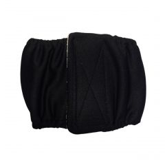 Black Washable Dog Belly Band Male Wrap