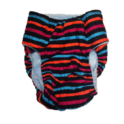 stripes on black diaper - back stripes on black diaper - back